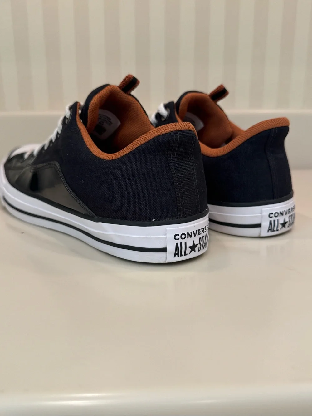 Converse Chuck Taylor All Star Rave Canvas And Patent Leather Sneakers Size 9 - Picture 8 of 16